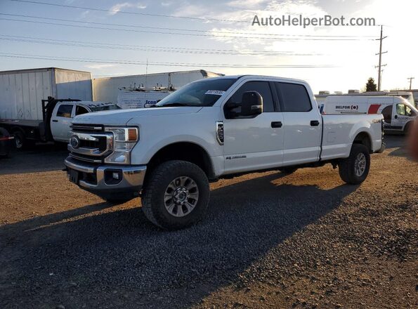 1FT7W2BT2MED72688 2021 FORD F250 White წინა მარცხენა ხედი სამი მეოთხედიდან