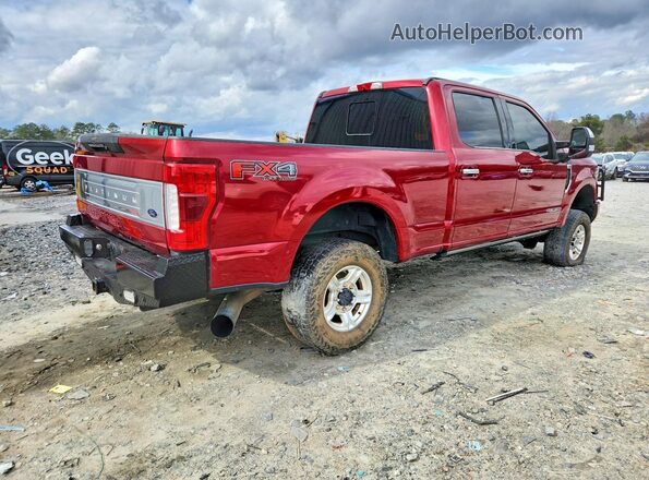 1FT7W2BT6JEC36088 2018 FORD F250 Red Задня права чверть