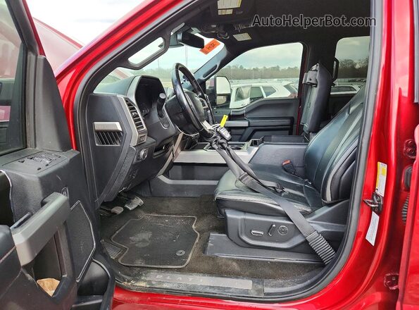 1FT7W2BT6JEC36088 2018 FORD F250 Red Вид салону спереду