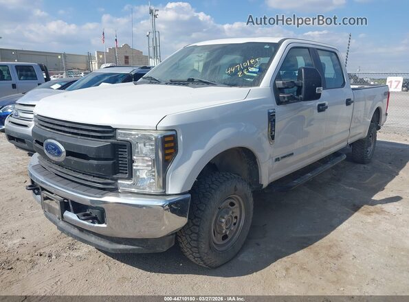 1FT7W2BT7KEF78876 2019 FORD F-250 White Առջևի ձախ երեք քառորդ տեսարան