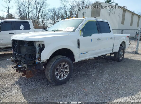 1FT7W2BTXKEC48522 2019 FORD F-250 White წინა მარცხენა ხედი სამი მეოთხედიდან