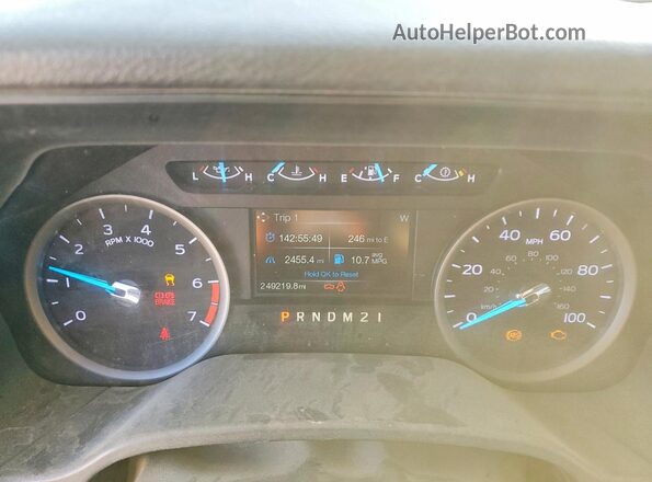 1FT7X2B66JED00069 2018 FORD F250 Белый Вид щитка приборов