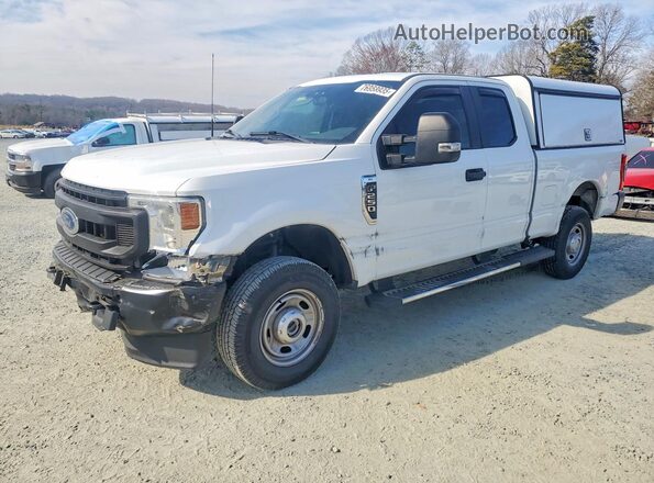 1FT7X2B66NEF13397 2022 FORD F250 White წინა მარცხენა ხედი სამი მეოთხედიდან