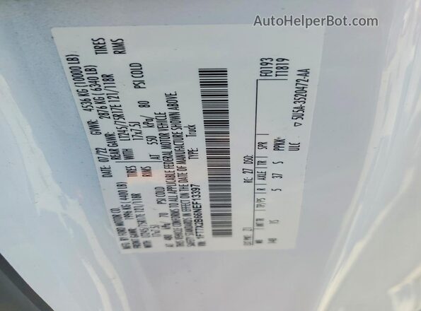 1FT7X2B66NEF13397 2022 FORD F250 White ძრავის განყოფილების ხედი