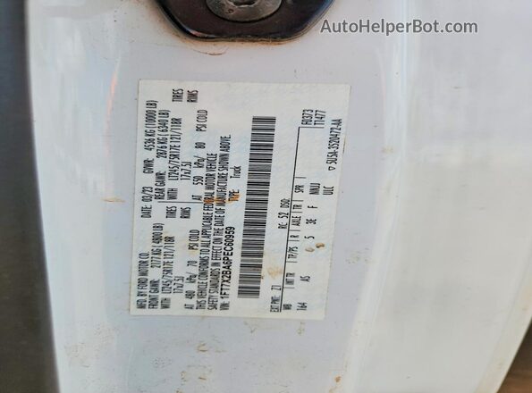 1FT7X2BA6PEC60959 2023 FORD F250 White Vista del compartimento del motor