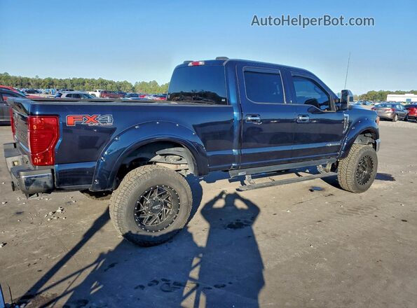 1FT8W2BT0MEC57169 2021 FORD F250 Blue Tył prawy