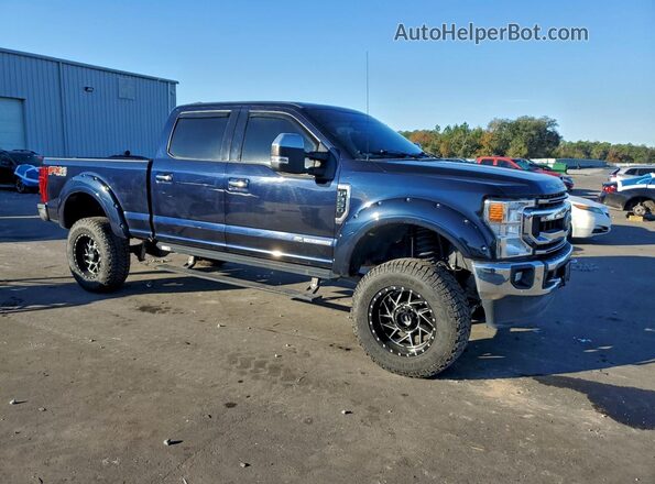 1FT8W2BT0MEC57169 2021 FORD F250 Blue Przód prawy