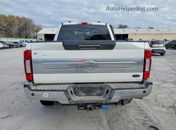 1FT8W2BT8MEE07156 2021 FORD F250 White უკანა ხედი