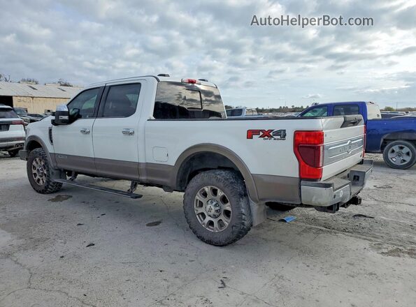 1FT8W2BT8MEE07156 2021 FORD F250 White უკანა მარცხენა