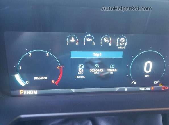 1FT8W2BT8SEC13563 2025 FORD F250 Black Widok zestawu wskaźników
