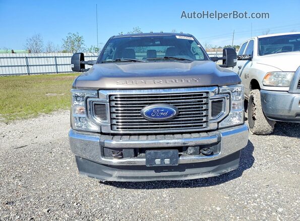 1FT8W3DT0MED43682 2021 FORD F350 Gray Vista frontal