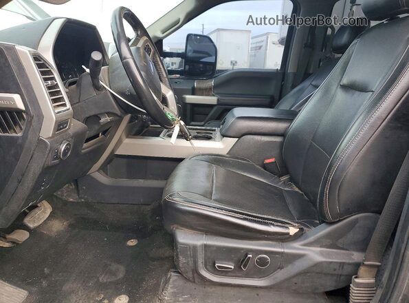 1FT8W3DT5HEC02547 2017 FORD F350 Черный Вид салона спереди
