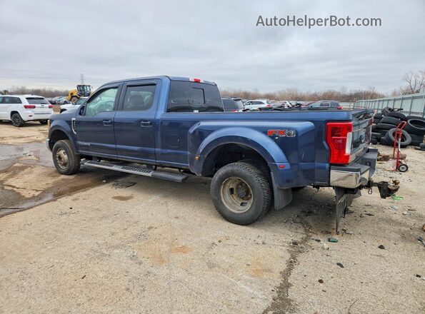 1FT8W3DT7HEE71214 2017 FORD F350 Синий Задняя левая четверть
