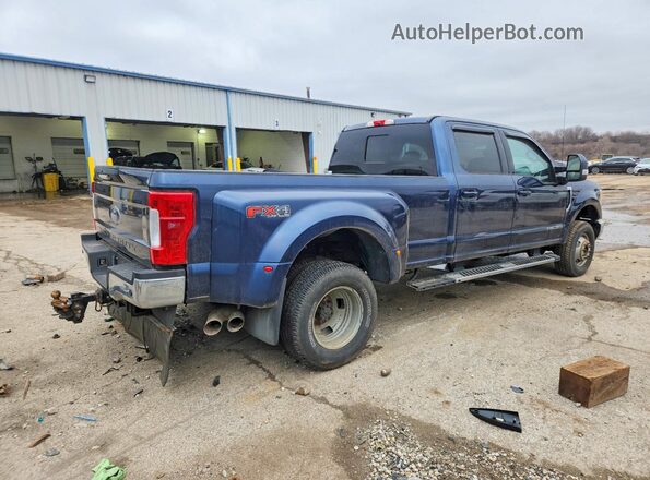 1FT8W3DT7HEE71214 2017 FORD F350 Синий Задняя правая четверть