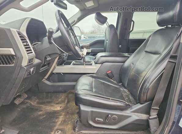 1FT8W3DT7HEE71214 2017 FORD F350 Синий Вид салона спереди