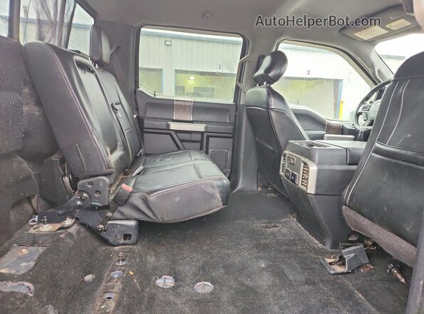 1FT8W3DT7HEE71214 2017 FORD F350 Синий Вид задних сидений
