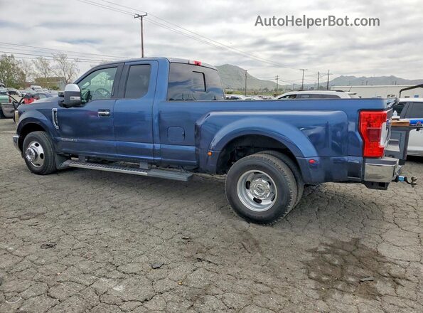 1FT8X3CT8KEC68368 2019 FORD F350 Blue Հետևի ձախ