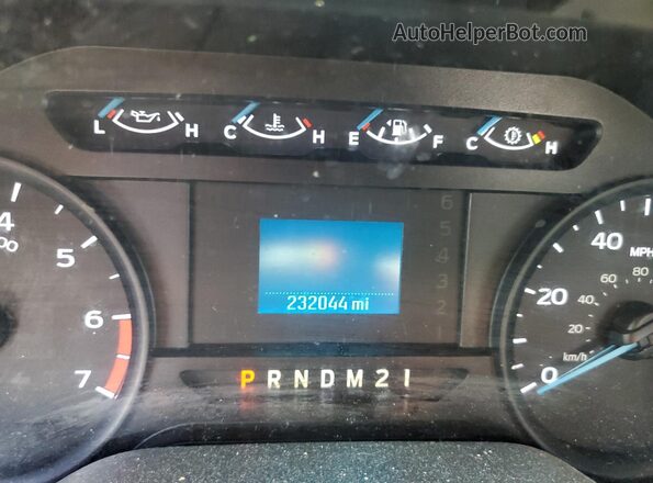 1FTBF2A68HEC88628 2017 FORD F250 White Вид щитка приладів