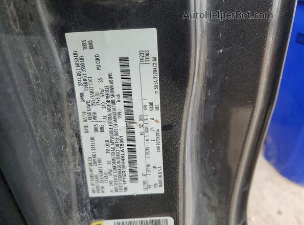 1FTER1EH4KLA75351 2019 FORD RANG Серый Вид подкапотного пространства