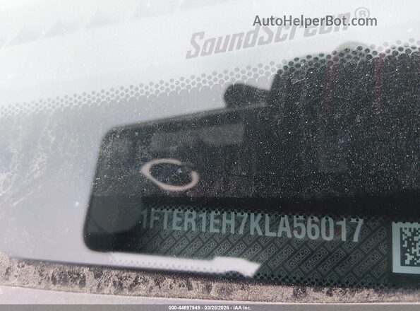1FTER1EH7KLA56017 2019 FORD RANG Серый Вид подкапотного пространства
