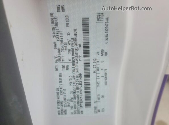 1FTER1EH9PLE31459 2023 FORD RANG Двухцветный Вид подкапотного пространства