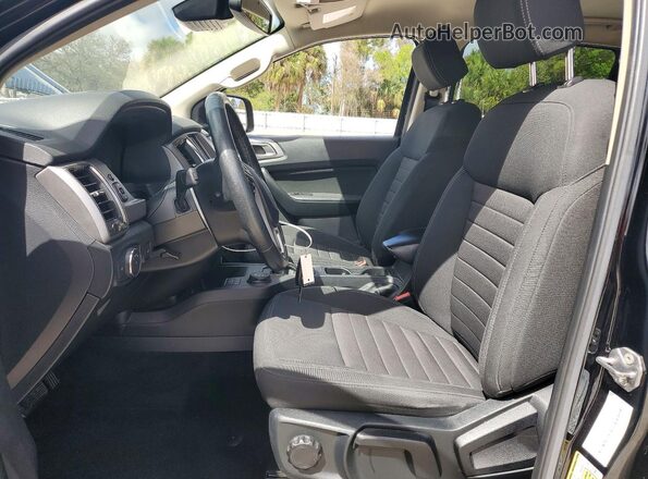 1FTER4FH0KLB10614 2019 FORD RANG Black Widok wnętrza z przodu
