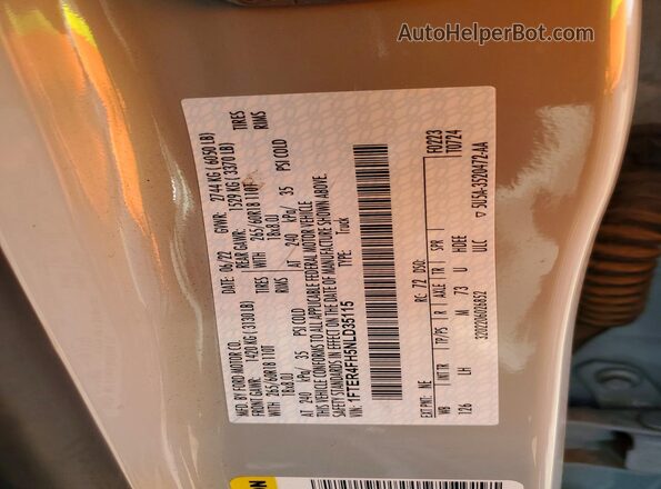 1FTER4FH5NLD35115 2022 FORD RANG Серый Вид подкапотного пространства