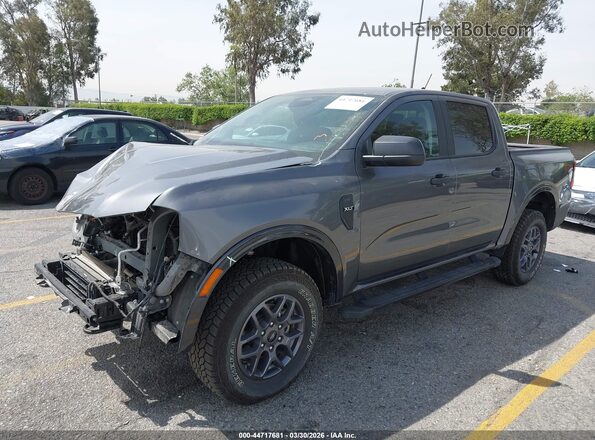 1FTER4HHXRLE65765 2024 FORD RANG Gray წინა მარცხენა ხედი სამი მეოთხედიდან