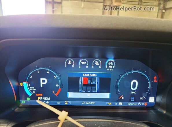 1FTER4LR7SLE69861 2025 FORD RANG Черный Вид щитка приборов