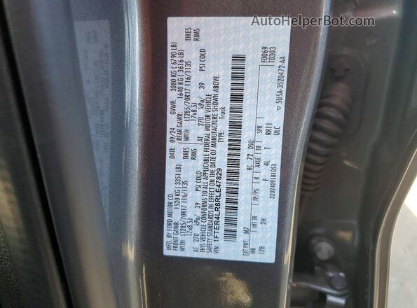 1FTER4LR8RLE47829 2024 FORD RANG Серый Вид подкапотного пространства