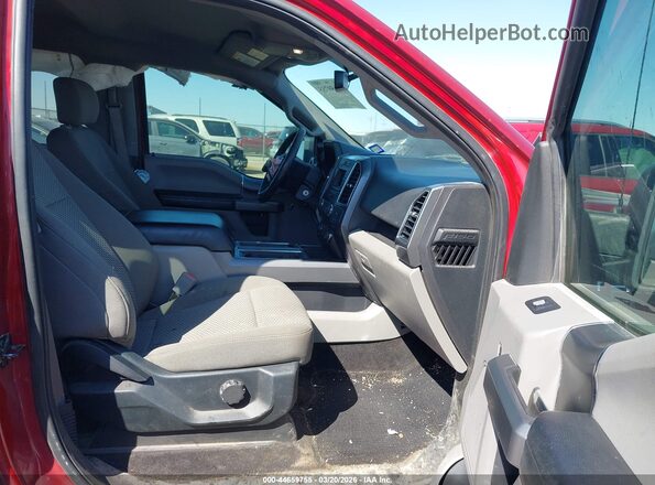1FTEW1C50JKC40334 2018 FORD F150 Maroon Vista interior delantera