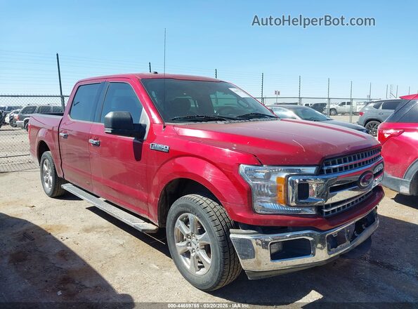1FTEW1C50JKC40334 2018 FORD F150 Maroon Delantero derecho