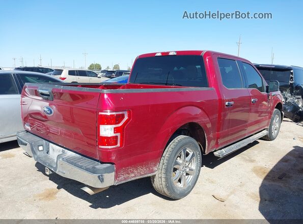 1FTEW1C50JKC40334 2018 FORD F150 Maroon Trasero derecho
