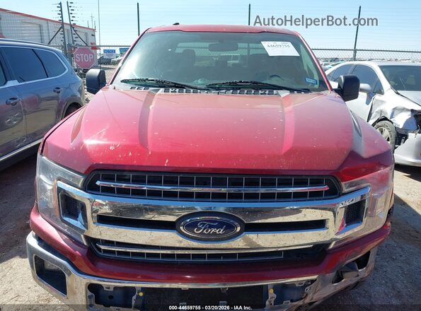 1FTEW1C50JKC40334 2018 FORD F150 Maroon Vista del cuadro de instrumentos