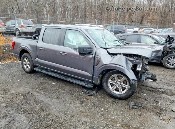 1FTEW1C5XPFC56946 2023 FORD F150 Серый Передняя правая четверть