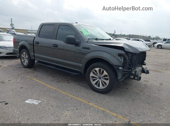 1FTEW1CP0JKF70590 2018 FORD F150 Серый Передняя правая четверть