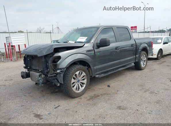 1FTEW1CP0JKF70590 2018 FORD F150 Серый Передняя левая четверть