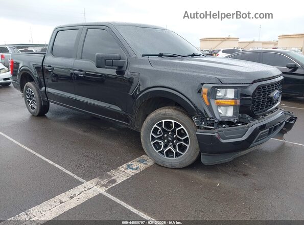 1FTEW1CP4PKE29515 2023 FORD F150 Черный Передняя правая четверть