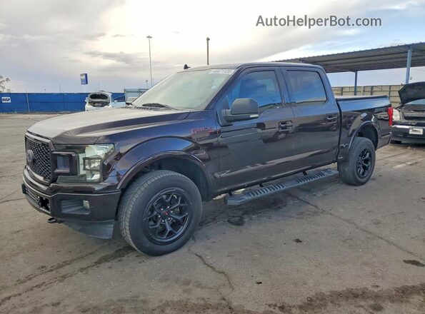 1FTEW1E52KFB61836 2019 FORD F150 Brown Передня ліва чверть