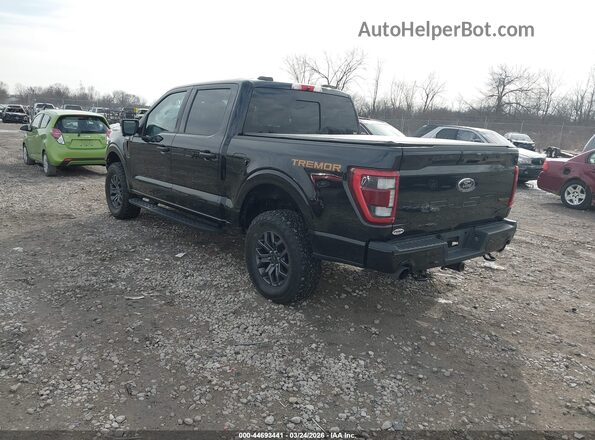 1FTEW1E84NFA43446 2022 FORD F150 Черный Задняя левая четверть