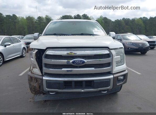 1FTEW1EG2HFA50455 2017 FORD F150 Белый Вид панели приборов