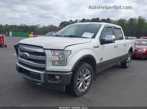 1FTEW1EG2HFA50455 2017 FORD F150 Белый Передняя левая четверть