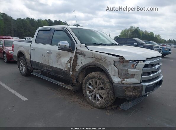 1FTEW1EG2HFA50455 2017 FORD F150 Белый Передняя правая четверть