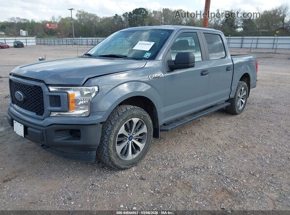 1FTEW1EP2KKD22131 2019 FORD F150 Gray Передня ліва чверть