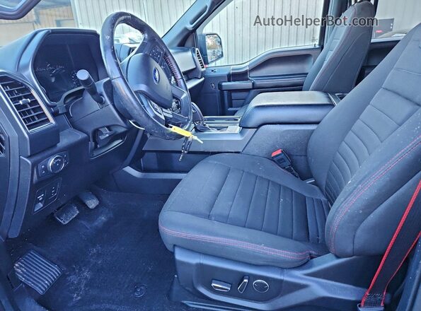 1FTEW1EP7JFD78931 2018 FORD F150 Черный Вид салона спереди