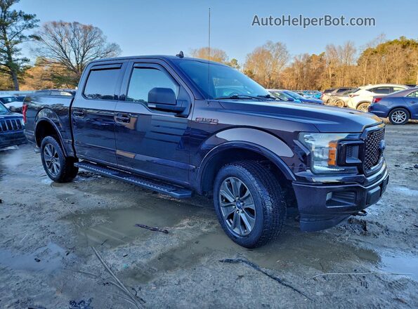 1FTEW1EP7JFD78931 2018 FORD F150 Черный Передняя правая четверть