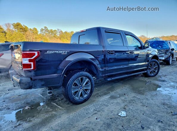 1FTEW1EP7JFD78931 2018 FORD F150 Черный Задняя правая четверть
