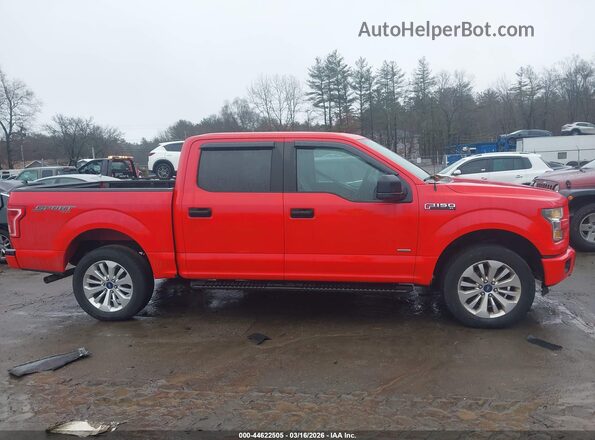 1FTEW1EP9GFC24407 2016 FORD F150 Красный Вид задней части салона