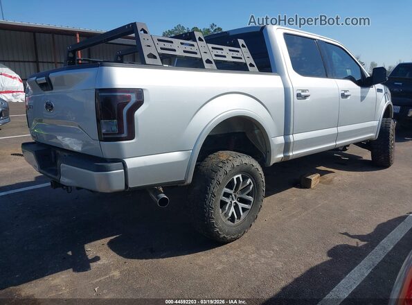 1FTEW1EP9GKF96563 2016 FORD F150 Silver Trasero derecho