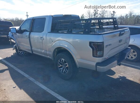1FTEW1EP9GKF96563 2016 FORD F150 Silver Trasero izquierdo